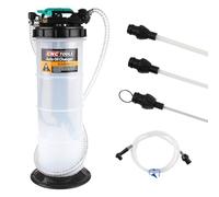 Godimg Pompe d'aspiration d'huile Manuelle et pneumatique de 5,3 litres, y Compris 4 tuyaux, unité de vidange d'huile sous Vide, unité de vidange d'huile Automobile
