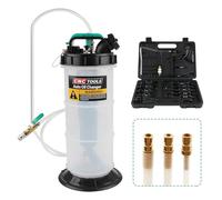 Godimg Pompe Manuelle vidange Huile Moteur, Dual-Purpose, Pompe Aspiration Huile 5.3L,Pompe de Transfert d'huile, extracteur de Liquide, avec 15 adaptateurs Les Plus Courants