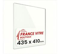 Godin - modèle : cerval - 435 x 410 x 4 mm - Vitre d’Insert pour cheminée et poêle à Bois - Verre de Rechange Haute température - jusqu'à 800°C