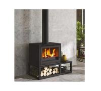 Poêle à bois fonte 10kw noir Godin 411109NOIR noir G