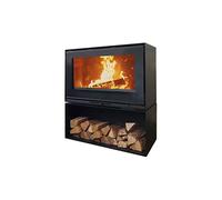 Godin - Poêle à bois fonte 10kw noir 411203PEINTANTHRACITE