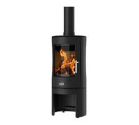 Godin Poêle à bois Mirande fonte 8,5 kW peint anthracite