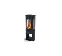 Poêle à bois longiligne GODIN - 411106NOIR - Garantie 2ans