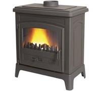 Godin Fonteval Pose libre Bois de chauffage Anthracite, Noir
