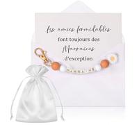 Godmother Gift Request Keyring, porte-clés Set Godmother Personalised Gift Unique Godmother Request Keyring convient pour annoncer la grossesse ChristeningBirthday la naissance de bébé et la fête