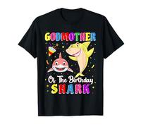 Godmother of The Shark Birthday Family Birthday Goddaughter T-Shirt