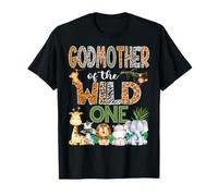 GodMother Of The Wild One 1er anniversaire Safari Zoo Jungle T-Shirt
