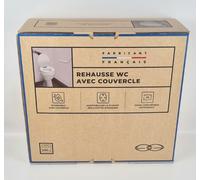 GODONNIER Réhausse WC avec Couvercle Plastique 10 cm Blanc
