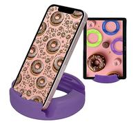 GoDonut - Support de téléphone pour Bureau - Support de téléphone Portable Compatible avec Les téléphones Portables, tablettes, appareils de Lecture électroniques - Multiangle - Violet Original