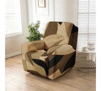 Godot 4 Pièces Moderne Simple Housse de Fauteuil Extensible (Brun Clair)