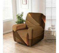 Godot 4 Pièces Moderne Simple Housse de Fauteuil Extensible (Brun Foncé)