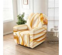 Godot 4 Pièces Moderne Simple Housse de Fauteuil Extensible (Jaune Clair)