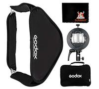 GODOX 60cm x 60cm 23.6 Pouce Pliable Boîte à Lumière kit avec S2-Type Support Bowens Support pour Studio Flash Photographie Flash Godox V1 AD200Pro AD200 AD400Pro V860II TT350 TT685 TT600