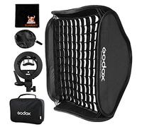 GODOX 80 x 80cm Pliable Grille Boîte à Lumière + S-Type Support Bowens Support pour Godox V850 V860c AD360 Canon 430EX/430EX II 580EX Nikon SB 800 (SFGV80x80 Softbox kit)