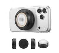 GODOX A2 Flash Xénon TTL téléphone portable,LED 3W,pour iPhone 15+（Noir） | Commande TTL et Bluetooth, LED bicolore, synchronisation haute vitesse à 1/8 000 s, compatible iPhone 15 et plus récents