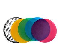 Godox Ad-s11 Couleur Gels + Grille Réflecteur pour Witstro AD180 AD360 Flash Speedlite + Ceari Chiffon de Nettoyage en Microfibre