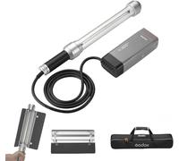 Godox AD-S200 BâTon Lumineux LED Portable avec Tube Flash 200 W TempéRature de Lampe Photographique Ceinture d'alimentation Porte Avant Amovible Sac de Transport Compatible avec Godox Ad200/Ad200pro