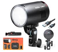 Godox AD100 PRO II Flash de poche AD100PROII, 100 Ws TTL/M/multi-fonctions, système radio X 2,4 GHz, 1/8000HSS, séquence de flash 0,01-1,5s, 490 flashs pleine puissance Godox AD100pro II
