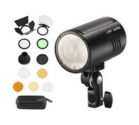 Godox AD100Pro Portrait Flash Light Lampe Pocket Studio 5800K 1/8000s Sync TTL/Multi/M Flash Système X sans Fil 2.4G avec Godox AK-R1 Pocket Flash Light Accessories Kit