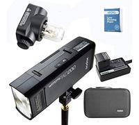 Godox AD200 Flash portable pour appareil photo reflex numérique 2.4G 200 W TTL HSS 1/8000 s avec batterie lithium 2900 mAh + support AD-E et étui
