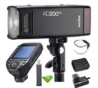 GODOX AD200 Pro avec déclencheur XProII-F pour appareils Photo Fuji Fujifilm, Flash TTL 200Ws 2.4G Flash stroboscopique, 1/8000 HSS, Recyclage 0.01-1.8s, Poche de Batterie 2900mAh Monolight