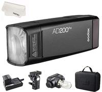 Godox AD200 Pro Flash de Poche Protable GN60, 200W TTL sans Fil 2.4G 1/8000 HSS, 500 Flashs Pleine Puissance, 0.01-1.8s Recyclage, pour Caméras Nikon/Sony/Canon/Olympus/Panasonic/Fujifil/Pentax