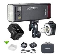 GODOX AD200 Pro II AD200Pro II 200Ws 2.4G Flash avec déclencheur Godox X3-N pour Nikon, 0.01-1.8s Recyclage TTL Speedlite Pocket Monolight Strobe Flash (Godox AD200 Pro mis à Niveau)