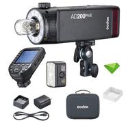 GODOX AD200 Pro II AD200Pro II 200Ws 2.4G Flash Strobe + Godox XProII-C Trigger pour Canon, 0.01-1.8s Recyclage Bi-Color LED Modeling TTL Pocket Monolight pour appareils Photo Reflex numériques