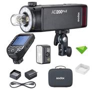 GODOX AD200 Pro II AD200Pro II 200Ws 2.4G Flash Strobe + Godox XProII-F Trigger pour Fujifilm, 0.01-1.8s Recyclage Bi-Color LED Modeling TTL Pocket Monolight pour appareils Photo Reflex numériques