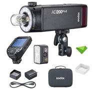 GODOX AD200 Pro II AD200Pro II 200Ws 2.4G Flash Strobe + Godox XProII-S Trigger pour Sony, 0.01-1.8s Recyclage Bi-Color LED Modeling TTL Pocket Monolight pour appareils Photo Reflex numériques