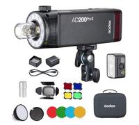 GODOX AD200 Pro II AD200Pro II Flash 200 WS 2,4 G avec BD-07, 500 flashs Pleine Puissance, Flash stroboscopique Monobloc de Poche pour appareils Photo Reflex numériques (Godox AD200 Pro mis à Niveau)