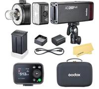 Godox AD200 Pro II Flash stroboscopique de poche 2,4 G, 500 flashs à pleine puissance, recyclage de 0,01 à 1,8 s, batterie 2900 mAh pour Canon Sony Nikon Fuji Fujifilm Olympus Panasonic Pentax