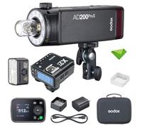 GODOX AD200 Pro II Flash TTL AD200Pro II 200 WS 2,4 G + déclencheur de Flash X2T-N pour Nikon, Recyclage 0,01-1,8 s, monolight de modélisation LED Bicolore pour appareils Photo Reflex numériques