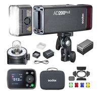 Godox AD200Pro II AD200ProII Flash Speedlight Strobe Extérieur with BD-07II 200Ws 2.4G TTL Flash,500 éclairs à Pleine Puissance Flash de Poche pour Canon,Sony,Nikon,Fuji,Olympus,Panasonic