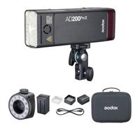 Godox AD200Pro II Flash portable 200 W avec système X sans fil 2,4 G, TTL/HSS, lumière de modélisation LED bicolore, contrôle de puissance fin 1/512, compatible avec les têtes de flash de la série