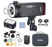 Godox AD200Pro II Lampe de poche + Kit AK-R1 200 W 2,4 G Speedlite TTL Auto-flash 1/8000 s HSS 0,01-1,8 s Temps de recyclage avec lumière bicolore