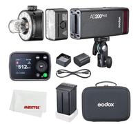 GODOX AD200ProII AD200 Pro II Flash Stroboscope,1/8000 HSS,500 Flashs Pleine Puissance,0,01-2,1s Recyclé,Système 2,4G Wireiss X,Ampoule Lumineuse/Tête Speedlite Fresnel(AD200PRO a été mis à Jour)