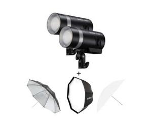 Godox AD300-2heads kit 2xAD300Pro avec softbox UBL-085S/UBL-085T/AD-S60S