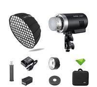 GODOX AD300 Pro Flash TTL 300 W + Softbox 65 cm 2,4 G 1/8000 s HSS 2600 mAh 0,01-1,5 s Temps de recyclage 320 Pleine puissance 12 W Lampe de modélisation bicolore pour appareils photo Canon Nikon Sony