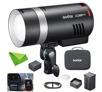 GODOX AD300 Pro II Flash TTL 300 W 2,4 GHz pour l'extérieur avec 1/8000s HSS temps de charge 0,01 à 1,5 s, batterie 14,4 V/2600 mAh, 350 flashs Full Power Pop pour appareils photo Canon, Sony, Nikon