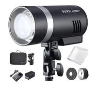 Godox AD300Pro AD300 Pro, 300 W 2,4 G TTL Flash stroboscopique monolight, 1/8000 HSS, temps de recyclage 0,01-1,8 s, 300 pop pleine puissance, 5600 ± 100 K, luminosité 12 W LED bicolore, avec poignée