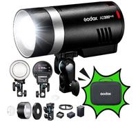 Godox AD300Pro II Flash Cobra Studio sur Batterie 300Ws TTL 1/8000s HSS | Flash Extérieur avec Transmission 2,4GHz, 350 Éclairs, Recyclage 0,01-1,5s, Lampe Pilote Bicolore 12W pour Photographie