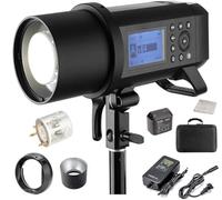 Godox AD400 Pro Flash stroboscopique d'extérieur tout-en-un avec puissance de 400 W, batterie au lithium 21,6 V/2600 mAh offrant 390 pop pleine puissance, compatible avec les appareils photo reflex