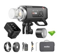 Godox AD400 Pro II AD400PRO II 400WS Flash avec déclencheur x3-C pour Canon, GN72, Lampe de modélisation bi-Couleur 30W, 460 Full Power Flash, 0,01-1