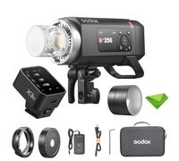 Godox AD400 Pro II Flash 400 WS avec déclencheur X3-O pour Olympus Panasonic, GN72, Lampe Pilote Bicolore 30 W, Flash Pleine Puissance 460, 0,01-1 s, 1/8000 HSS, Mode Freeze