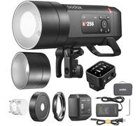 Godox AD400 Pro II Flash Extérieur avec X3-N Déclencheur pour Nikon Appareil Photo,2.4G 1/8000 HSS 400 WS,Batterie 21.6V/2600mAh,Recyclage 0.01 à 1s, 460 Flashs à Pleine Puissance