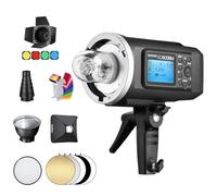 Godox AD600BM 600Ws GN87 HSS 1/8000s Flash extérieur de Studio Monolight avec Bowens Mount, Batterie 8700mAh, système X sans Fil 2.4G avec boîte à lumière 32 "x32, réflecteur Standard