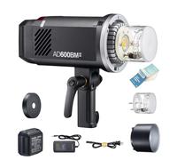 Godox AD600BM II AD600BMII Extérieur Flash 600Ws GN87 TTL HSS 1/8000s Synchronisation Haute Vitesse Flash, Temps de Recyclage 0.01-1.9s, Flash avec 40W Lampe Modèle et 10.8V 8940mAh Lithium Battery