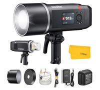 GODOX AD600BM II AD600BMII Stroboscopique Flash Exterieur, 600Ws Bowens Mount Flash de Studio, Batterie Li-ION, 500 Flashs à Pleine Puissance, Temps de Recyclage 0.01-1.9s, 40W LED Modéling Lampe