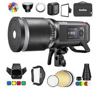 Godox AD600Pro II Kit Flash Extérieur Speedlight Strobe avec 80cm de réflecteur,80 * 80cm Softbox,Beamer,CF12 Inserts,BD-04 Barn Door,Capot Standard pour la Photographie (AD600BM AD600PRO Update)